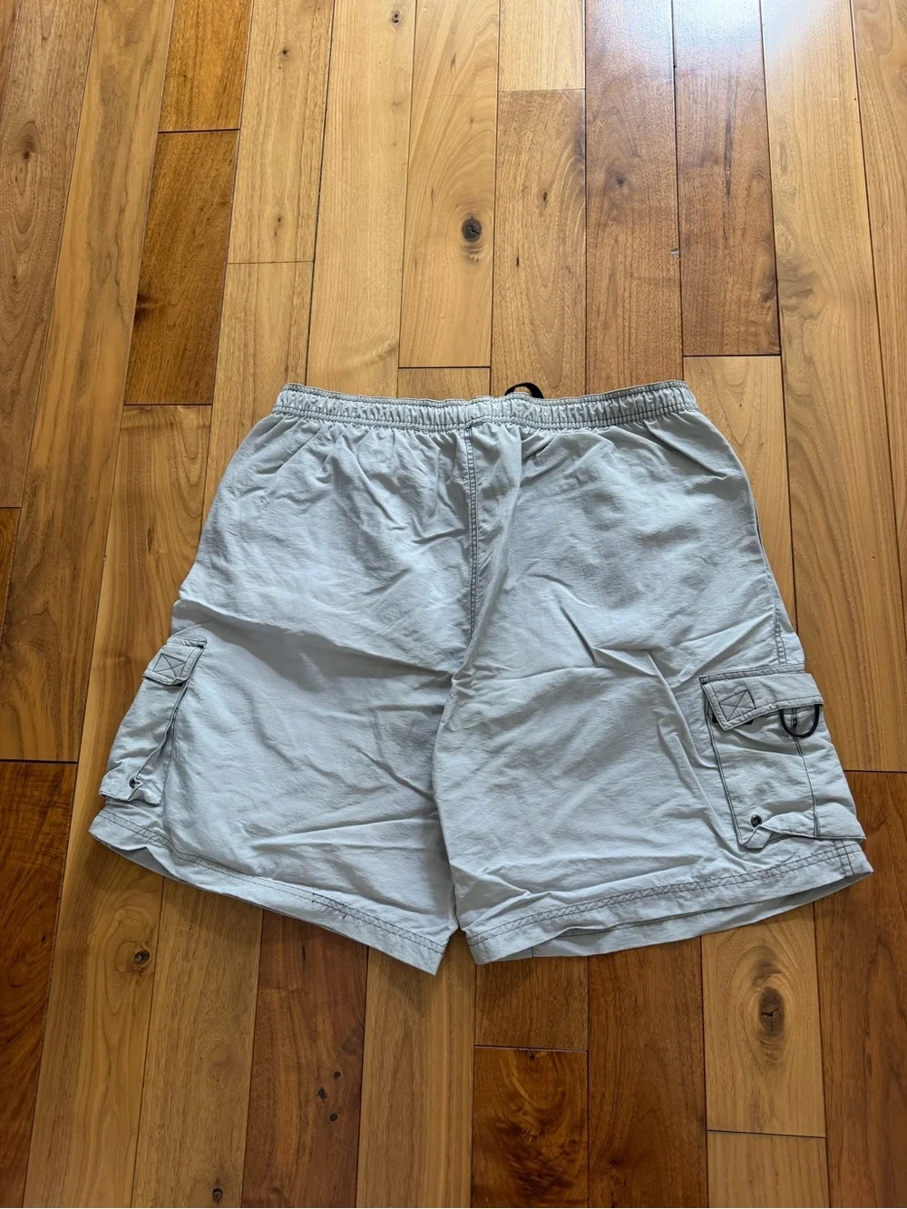 Roundtree & Yorke Men’s XL Light Gray Cargo Swim Trunks Drawstring Quick-Dry
